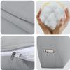 BNCKTRD Headboard Wedge Pillow King XXL Bolsters Pillow for Bed Back Support Backrest Cushion for Reading Watching TV Working Sitting on Bed Large Daybed Couch Bed Rest Pillow Linen Gray view 3
