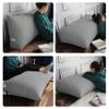 BNCKTRD Headboard Wedge Pillow King XXL Bolsters Pillow for Bed Back Support Backrest Cushion for Reading Watching TV Working Sitting on Bed Large Daybed Couch Bed Rest Pillow Linen Gray view 4
