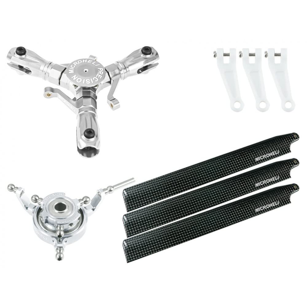 MICROHELI CNC Triple Carbon Fiber Blades Conversion Set - Blade Infusion 180