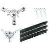 MICROHELI CNC Triple Carbon Fiber Blades Conversion Set - Blade Infusion 180 view 1