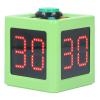 Digital Shot Timer, 1.4in HD Display Cube Timer with Three Buttons, 4-Side Time Cube Timer Seconds Countdown Timer for Poker Casino Chess Tournament Table Games (Green) view 1