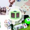 Digital Shot Timer, 1.4in HD Display Cube Timer with Three Buttons, 4-Side Time Cube Timer Seconds Countdown Timer for Poker Casino Chess Tournament Table Games (Green) view 2
