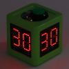 Digital Shot Timer, 1.4in HD Display Cube Timer with Three Buttons, 4-Side Time Cube Timer Seconds Countdown Timer for Poker Casino Chess Tournament Table Games (Green) view 3