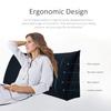BNCKTRD Headboard Wedge Pillow Cal King XXL Bolsters Pillow for Bed Back Support Backrest Cushion for Reading Watching TV Working Sitting on Bed Large Daybed Couch Bed Rest Pillow Velvet Black view 2