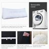 BNCKTRD Headboard Wedge Pillow Cal King XXL Bolsters Pillow for Bed Back Support Backrest Cushion for Reading Watching TV Working Sitting on Bed Large Daybed Couch Bed Rest Pillow Velvet Black view 3