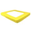 1 PC Striped Box Spring Cover - 100% Egyptian Cotton, Wrap Around 4 Sides Bed Skirt for Hotel & Home, Fits Box Springs up to 15 Inch - Full, Yellow view 2