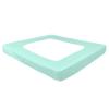 Striped Box Spring Cover - 100% Egyptian Cotton, 1000 TC Wrap Around 4 Sides Cover for Hotel & Home, Fits Box Springs up to 15 Inch - TwinXL, Aqua Blue view 2