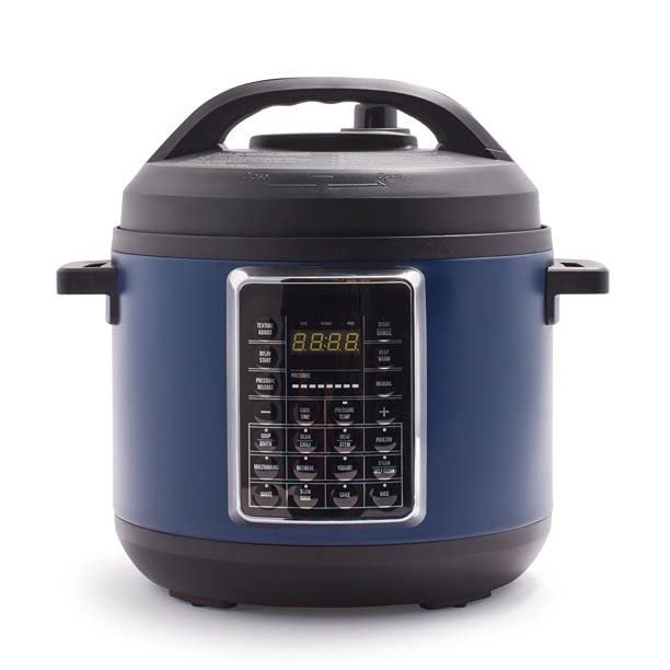 16-in-1 Nonstick 6 Quart Pressure Cooker, Slow Cooker, and More, One Touch Cooking, The Smart Release Feature Automatically Customizes Pressure, Suitable for Dining Room, Kitchen Etc, Blue