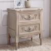BOOMLATU Handcrafted Wood Nightstand with 2 Drawers in Distressed Vintage Nature (Nature) view 2