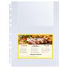 30 Pack 120 Pockets 4x6 Recipe Card Sleeves,3 Ring Binder Recipe Card Protector Pages,Double Sided 2 Pocket Refill Sheets for Recipe Book, 8.5x11 Inch Top Loading Clear Sleeve Sheets view 1