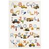 Abeigoi Construction ABC 3x5Ft Vehicle Kids Play Carpet Digger Alphabet Mat Truck Boys Bedroom Child Letter Game Soft Engineering Playroom Easy Washable Nursery Rug view 3