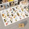 Abeigoi Construction ABC 3x5Ft Vehicle Kids Play Carpet Digger Alphabet Mat Truck Boys Bedroom Child Letter Game Soft Engineering Playroom Easy Washable Nursery Rug view 4