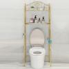 Fadiadem Bathroom Organizer Over The Toilet Storage, Freestanding Above Toilet Rack with Hooks and Toilet Paper Rack, Bathroom Shelves Over Toilet Shelf, Bathroom Space Saver Metal Shelving Unit view 1