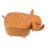 Animal Footstools, Lovely Cartoon Foot Stool Innovative Elephant Upholstered Footstool and Ottomans for Nursery Bedroom Play Room (Orange) view 3