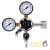 AMAZWHIP CGA320 Keg Regulator, Quick Disconnect CO2 Kegerator Regulator with Pressure Adjustment Knob, Beer Regulator view 1