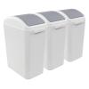 Tstorage 4.5 Gallon Plastic Trash Can with Swing Lid, Swing Top Garbage Can, 3 Packs view 1