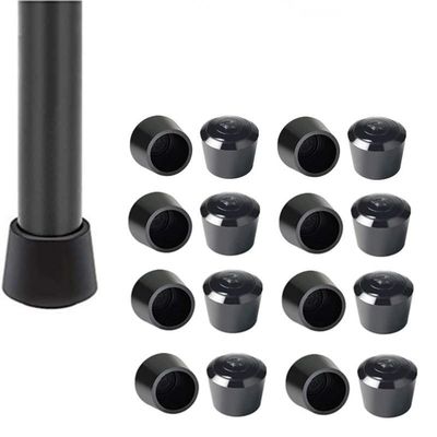 16Pcs Rubber Chair Leg Tips Caps for Furniture Foot Table End Cap Covers Floor Protector for Indoor Home Outdoor Patio Garden Office (Color : Black-32mm, Size : 16pcs)