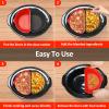 2 Pack Silicone Slow Cooker Divider Liner 6 QT, Reusable & Leakproof Divider Insert, Dishwasher Safe Cooking Liner view 4