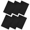 Ample Decor 100% Cotton Bath Mats 34 x 20 Inches, Quick Dry, 1350 GSM Banded Border Shower Bathroom Floor Mat, Not Bathroom Rug - Black Pack of 6 view 1