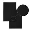 Ample Decor 100% Cotton Bath Mats 34 x 20 Inches, Quick Dry, 1350 GSM Banded Border Shower Bathroom Floor Mat, Not Bathroom Rug - Black Pack of 6 view 4
