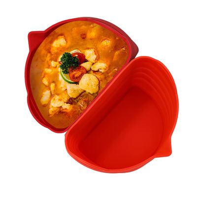 2 Pack Silicone Slow Cooker Divider Liner 6 QT, Reusable & Leakproof Divider Insert, Dishwasher Safe Cooking Liner