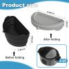 2 Pack Silicone Slow Cooker Divider Liner 6 QT, Reusable & Leakproof Divider Insert, Dishwasher Safe Cooking Liner view 2