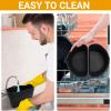 2 Pack Silicone Slow Cooker Divider Liner 6 QT, Reusable & Leakproof Divider Insert, Dishwasher Safe Cooking Liner view 3