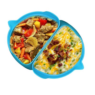 2 Pack Silicone Slow Cooker Divider Liner 6 QT, Reusable & Leakproof Divider Insert, Dishwasher Safe Cooking Liner