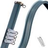 Hospital Curtain Track System RV Curtain Bendable Curtain Track System, Ceiling/Wall Mount Curtain Rail Rods, Flexible Curtain Rod Set for Bathroom/Bay Window, Hooks Included ( Color : Ceiling Mount , view 1