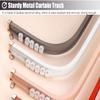 Hospital Curtain Track System RV Curtain Bendable Curtain Track System, Ceiling/Wall Mount Curtain Rail Rods, Flexible Curtain Rod Set for Bathroom/Bay Window, Hooks Included ( Color : Ceiling Mount , view 2