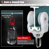 Hospital Curtain Track System RV Curtain Bendable Curtain Track System, Ceiling/Wall Mount Curtain Rail Rods, Flexible Curtain Rod Set for Bathroom/Bay Window, Hooks Included ( Color : Ceiling Mount , view 4