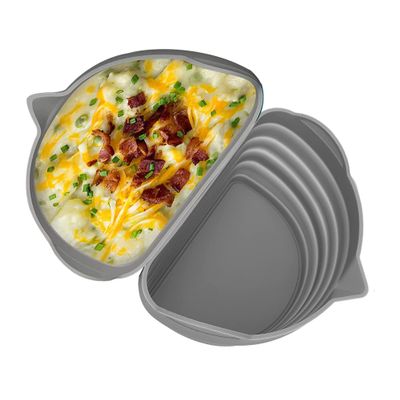 2 Pack Silicone Slow Cooker Divider Liner 6 QT, Reusable & Leakproof Divider Insert, Dishwasher Safe Cooking Liner