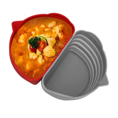 2 Pack Silicone Slow Cooker Divider Liner 6 QT, Reusable & Leakproof Divider Insert, Dishwasher Safe Cooking Liner