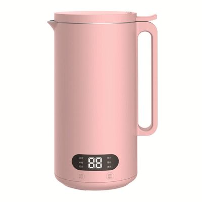 Automatic Soy Milk Maker, Mini Soybean Milk Machine, Kitchen Blender Multi Cooker Mixer, 12 Hour Selay Cook, 6 Functions, for Rice Cereal Boiling, Juice, Complementary Food