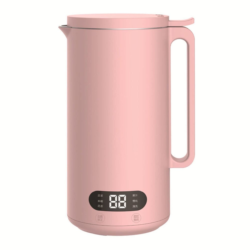 Automatic Soy Milk Maker, Mini Soybean Milk Machine, Kitchen Blender Multi Cooker Mixer, 12 Hour Selay Cook, 6 Functions, for Rice Cereal Boiling, Juice, Complementary Food