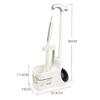 2 in 1 Heavy Duty Toilet Plunger Set with Holder Stand Base, Toilet Plunger and Brush, Bowl Brush and Plunger Combo for Bathroom Cleaning view 2
