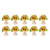10pcsgold Vases for Centerpieces Metal Wedding Flower Centerpiece Vase for Tables Small Pedestal Decoration Vase for Wedding, Birthday, Ceremony,Christmas, Home Decor (3.9Inch Tall) view 1