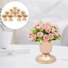 10pcsgold Vases for Centerpieces Metal Wedding Flower Centerpiece Vase for Tables Small Pedestal Decoration Vase for Wedding, Birthday, Ceremony,Christmas, Home Decor (3.9Inch Tall) view 2