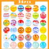 MCPINKY 36PCS Glass Marbles, Including 5 Glow in The Dark Marbles for Vase Filler, Fish Tank, Table Scatter Decoration view 2