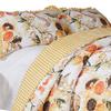 Benjara Kelsa 2 Piece Twin Quilt Set with Pillow Sham, Cotton, Ruffled Border, Gold view 3