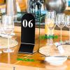 V3VOGUE Table Numbers 1-20 Black Acrylic Restaurant Table Numbers Cards Digital Signs - Lightweight and Easy to Clean - Stackable Table Number Signs for Bar Party Banquets Cafs view 3