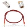 Co2ttle Hose,36inch 8mm Low Pressure Hose Strong Sealing Nylon Wrapped Co2 Filling Cylinder Flexible Tubing Gas Line Kit for Beer Keg Kegerator view 2