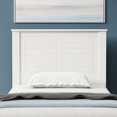 Campagne Wood Headboard, Twin, White