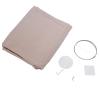 Tbest Canopy Bed Curtain,Round Dome Hanging Bed Canopy Net Curtain for Baby Kid Reading Playing (Khaki) view 2