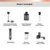 BLACK+DECKER Kitchen Wand Cordless Immersion Blender, 3 in 1 Multi Tool Set, Hand Blender with Charging Dock, Whisk, and Chopper, Grey (BCKM1013K01) view 2