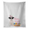 Caroline's Treasures WDK5045WTKT Black White Wirehair Jack Russell Terrier Easter White Kitchen Towel Set of 2 Dish Towels Decorative Bathroom Hand towel for Hand, Face, Hair, Yoga, Tea, Dishcloth, 19 view 1