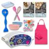 Ultimate Easy Baking Oven Bundle For Kids With 19 Items - Oven, 2 Refill Mixes, Apron, Hat, Bowl, Spatula, Whisk, 9 Stickers, Baking Pan & Tool (Heroic Hot Pink Baker Bundle) view 1