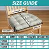 Barnett Home Decor Madrid Aqua Dining Chair Pad with Ties - Medium Size 18 Chair Cushion - Latex Foam Fill - Machine Washable, Reversible, 100% Cotton, Made in USA (Turquoise Gingham) view 3