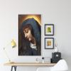 Textured Paper - Carlo Dolci - The Virgin Mary (1667) - Art Print, Poster, Painting, Photo, Wall Decor - Baroque, Italian, Religious, Madonna, Christianity - Size: 6 x 4 Inches view 3
