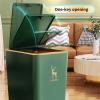 DYPASA Garbage Can 13L Creative New Rectangular Trash Can Kitchen Bathroom Toilet Trash Can Living Room with Lid Waste Bin Garbage Bin Trash Bin view 3